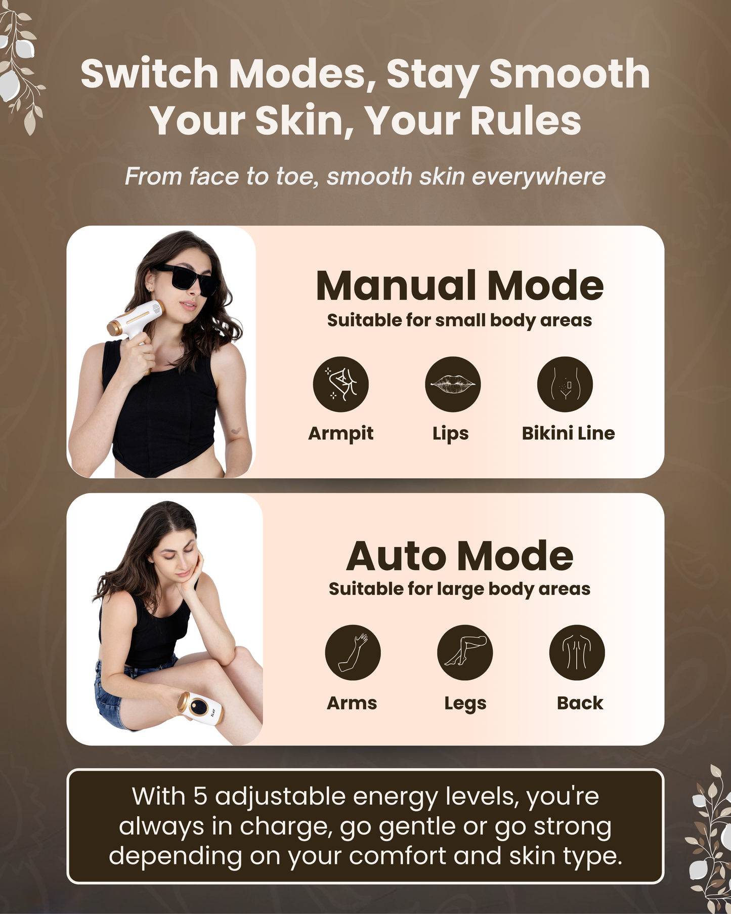 Painless, At-Home Hair Removal—Zlay IPL Laser Hair Remover Device